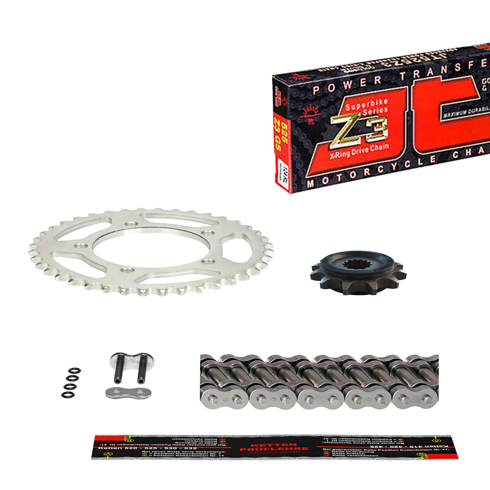 D.I.D Kettensatz Kettenkit Fuer Kawasaki ZZR 1100 D Produktbild-Vorschau 6